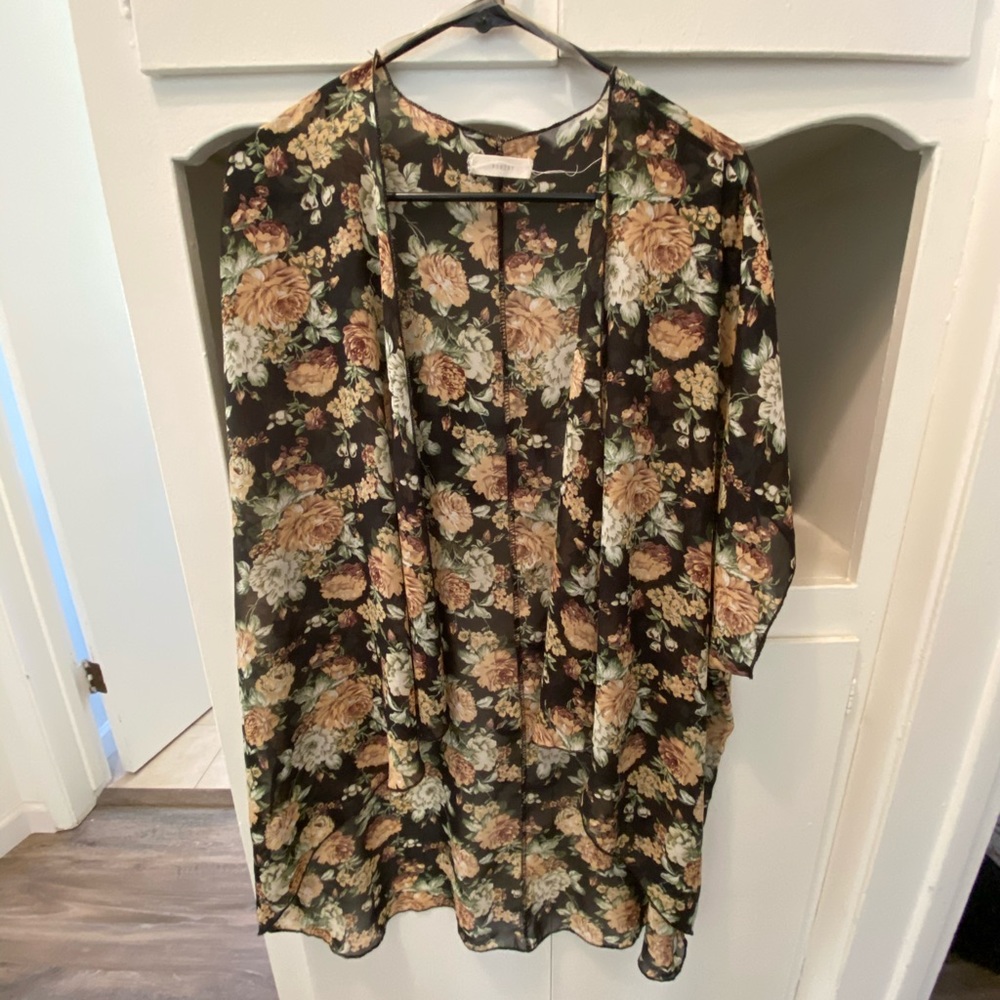 Sheer Flower Kimono